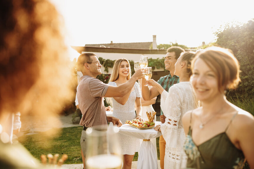 Back yard party