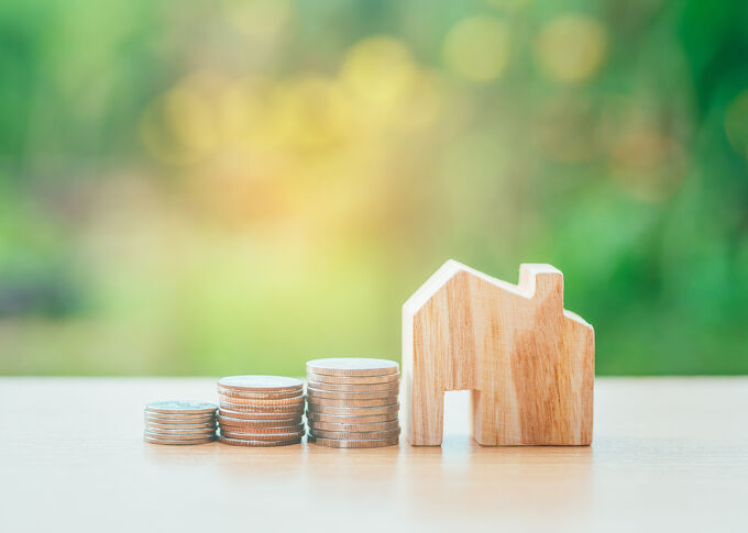 Coin money and house model