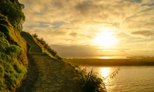 Hiking up Mount Maunganui in Tauranga